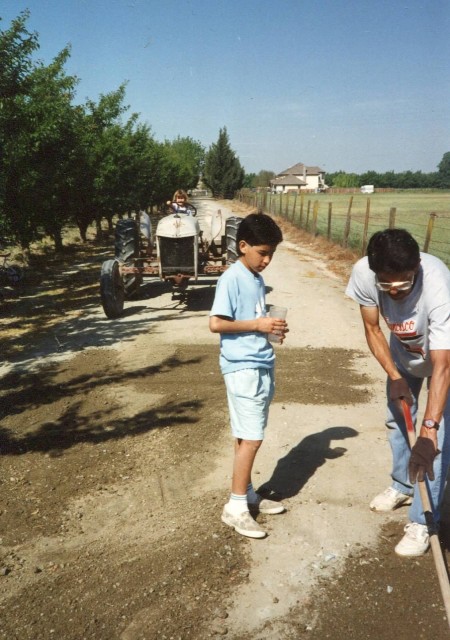 Laura Riding Tractor